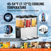 Vevor Commercial Cold Beverage Dispenser 3.2 Gal x 3 Tanks 370W Stainless Steel New