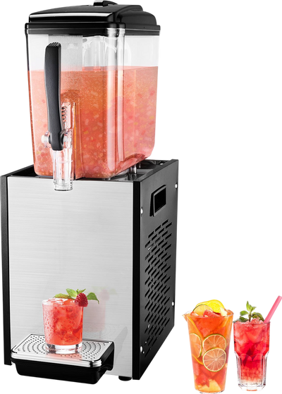 Vevor Commercial Cold Beverage Dispenser 3.2 Gal x 1 Tank 246W Stainless Steel New