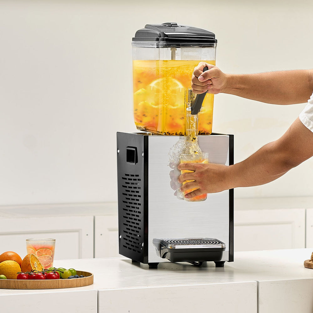 Vevor Commercial Cold Beverage Dispenser 3.2 Gal x 1 Tank 246W Stainless Steel New