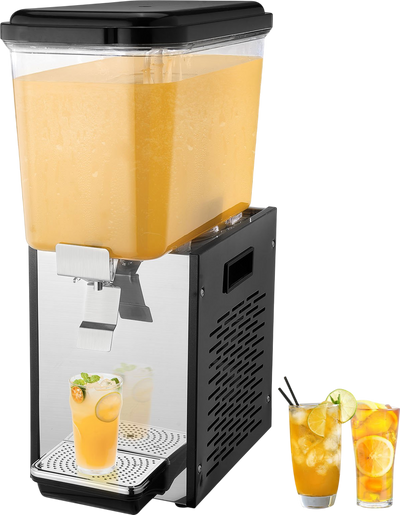 Vevor Commercial Beverage Dispenser 4.8 Gal Tank Cold Beverage Machine New