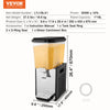 Vevor Commercial Beverage Dispenser 4.8 Gal Tank Cold Beverage Machine New