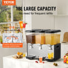 Vevor Commercial Beverage Dispenser 4.8 Gal x 3 Tanks Cold Beverage Machine New