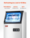 Vevor Commercial Ice Maker 100 Lbs/24H 36 Cubes Freestanding with Self-Cleaning New