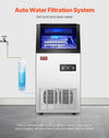 Vevor Commercial Ice Maker 100 Lbs/24H 36 Cubes Freestanding with Self-Cleaning New