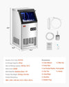 Vevor Commercial Ice Maker 100 Lbs/24H 36 Cubes Freestanding with Self-Cleaning New