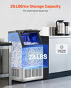Vevor Commercial Ice Maker 120 Lb/24H Freestanding with 36-Cube Tray and 28 Lb Storage New