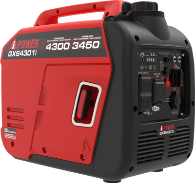 A-iPower GXS4301i 3450W/4300W Generator Gas Low THD Inverter CO Alert New