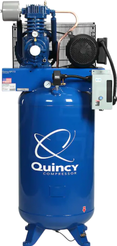Quincy QP Pro Plus Air Compressor 7.5 HP 80 Gallon Two Stage 1-Phase 230V 571CS80VCAP New