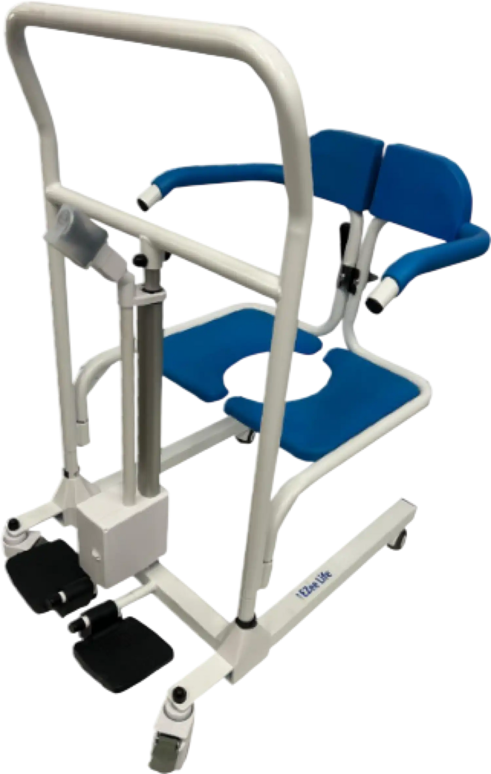 Healthline Medical 4-in-1 Transfer Electric Lift Shower Commode Chair ...