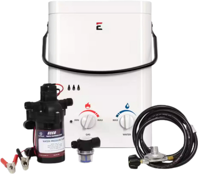 Eccotemp L5 1.5 GPM Propane Tankless Water Heater w/ EccoFlo Pump & Strainer Open Box