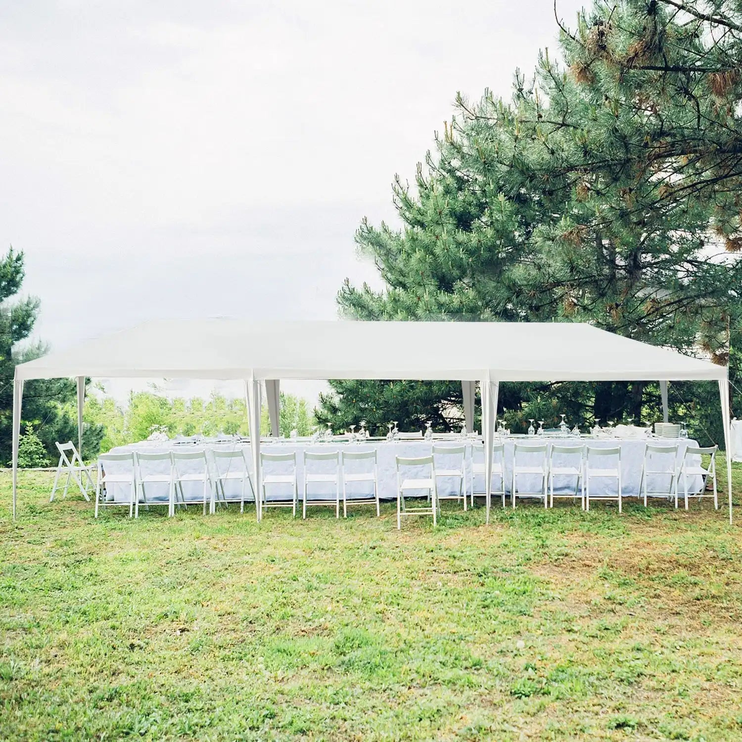 Costway Set of 2 10' x 30' Canopy Tent with 5 Removable Sidewalls Party Wedding 94178587 New