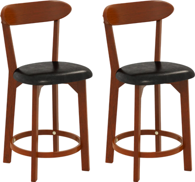 Costway Set of 2 Modern Armless Upholstered Dining Chairs Kitchen Cushioned Seat 198234765 New