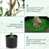 4.5 feet tall artificial olive tree with simulated PE trunk and realistic moss, perfect for home or office decoration.