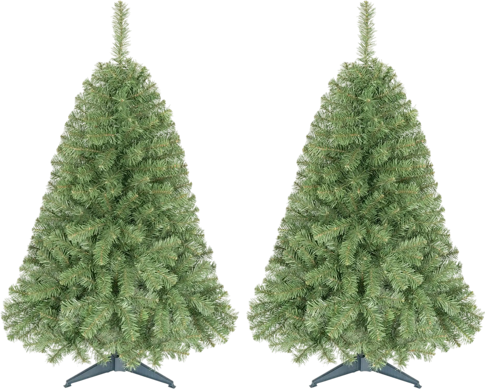 Costway Set of 2 4' Artificial Unlit Small Christmas Trees 79006363 New