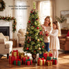 Set of 2 5 Feet LED Christmas Tree with Red Berries Pine Cones and 260 Branch Tips - Gallery View 5 of 8