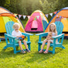 Set of 2 All-Weather Outdoor Kids Patio Seating with Ergonomic Design-Turquoise - Gallery View 1 of 7