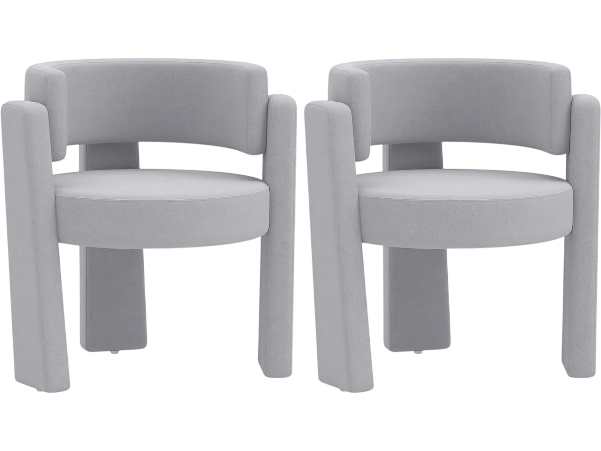 Costway Set of 2 Velvet Barrel Accent Armchairs Upholstered 56394787 New