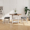 Set of 2 Dining Chairs Kitchen Side Chair with Solid Wood Legs-White - Gallery View 1 of 11