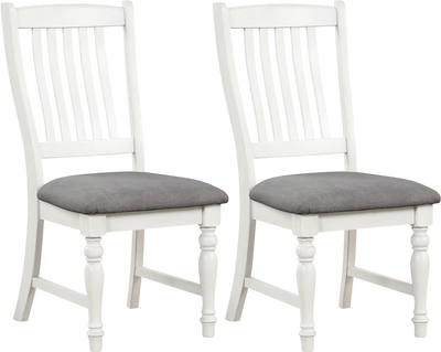 Costway Set of 2 Dining Chairs Kitchen Side Chair Solid Wood Legs 53921768 New