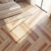 Brown vinyl plank flooring with 3D wood grain design, waterproof and scratch-resistant, ideal for home or office use.