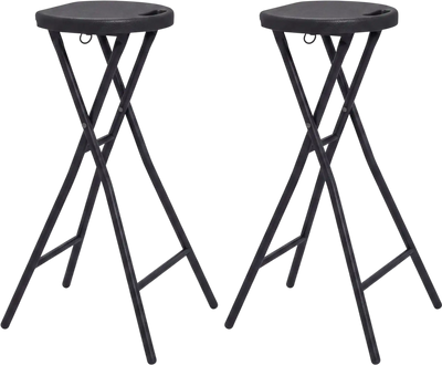 Costway Set of 2 Folding Bar Stools 27.5