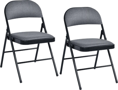 Costway Foldable Padded Fabric Back Office Chair Set 23864715 New