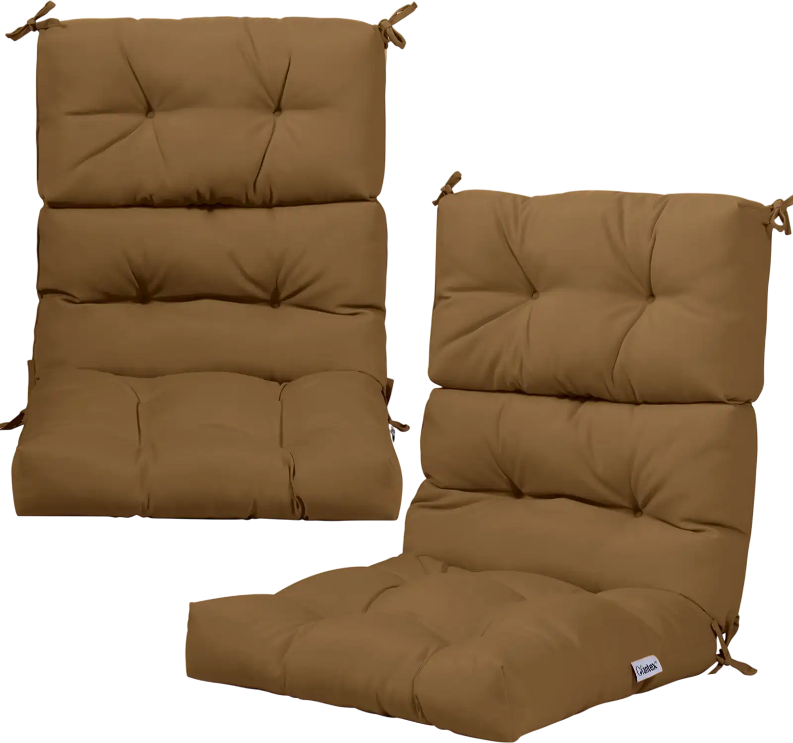 Costway Set of 2 High Back Chair Cushions Adjustable Height 75732296 New