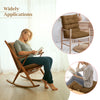 High back chair cushion set in brown, featuring adjustable height, ideal for comfortable seating in various settings.