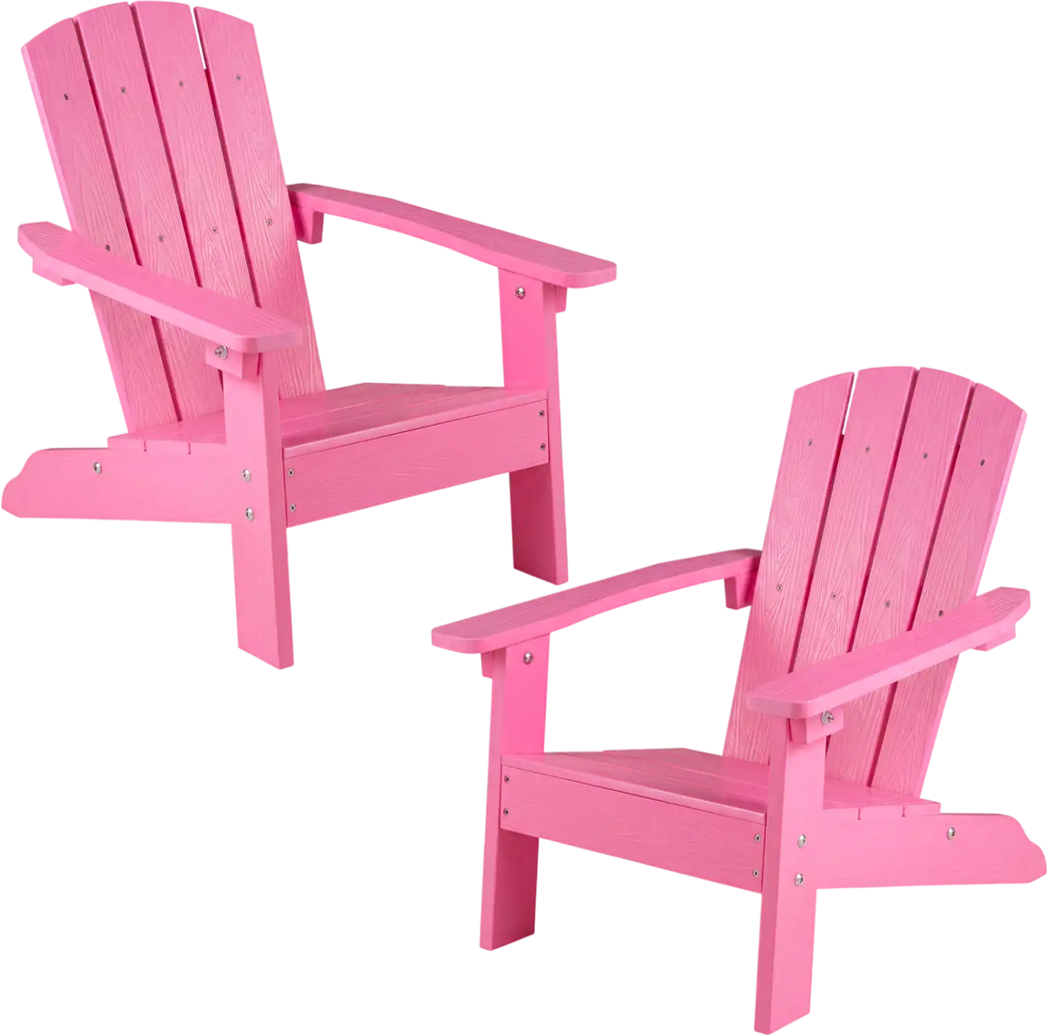 Costway Set of 2 Kids Adirondack Chairs High Backrest Armrests 60143065 New