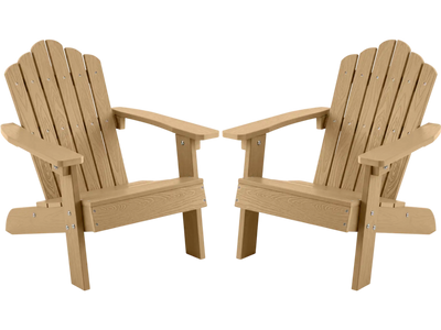 Costway Set of 2 Kids Adirondack Outdoor Chairs 65009766 New