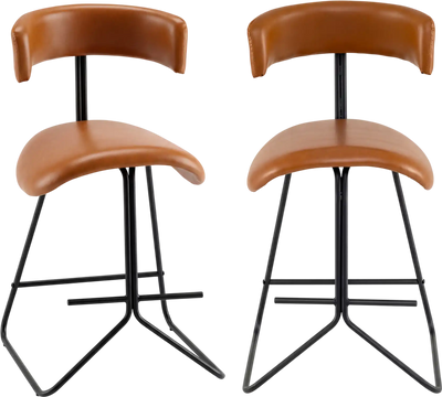 Costway Set of 2 Modern Counter Height Bar Stools 25