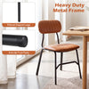 Modern dining chair set featuring a thick cushioned seat, solid metal legs, and anti-slip foot pads for stability.
