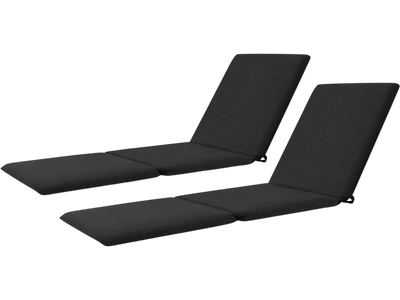 Costway Set of 2 Outdoor Chaise Lounge Cushion Patio Folding Pad 22650313 New