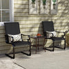 Set of 2 Patio Chairs with Quick-drying and Breathable Fabric for Backyard-Black - Gallery View 1 of 9