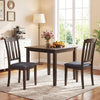 Single brown rubber wood dining chair with ergonomic design, thick padding, and breathable upholstery for ultimate.