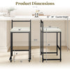 Counter height bar stools with PU leather upholstery, stackable design, and footrest, ideal for kitchen islands.