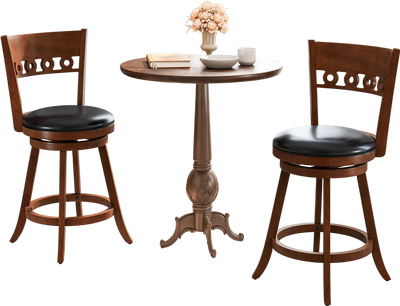 Costway Set of 2 Swivel Bar Stools 24.5