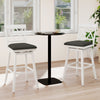 Set of 2 Swivel Bar Stools Counter Height Barstools with Backrest Upholstered Seat Cushion-29 Inches - Gallery View 1 of 9