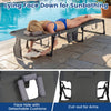 Portable tanning chair with adjustable backrest, face hole, and detachable cushions for comfortable sunbathing by the.