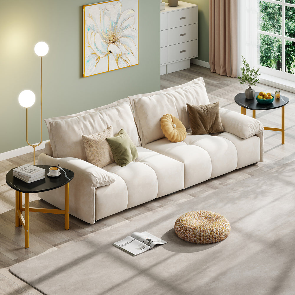 Triangle coffee table with black metal legs, featuring a unique shape and ample storage for versatile use in any space.