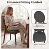 Upholstered kitchen side chair with ergonomic padded backrest and wide thick seat, perfect for dining or living room.