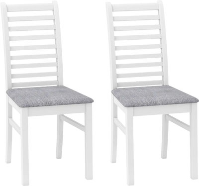Costway Set of 2 Wooden Dining Chairs Rubber Wood Legs Living Room 51268219 New