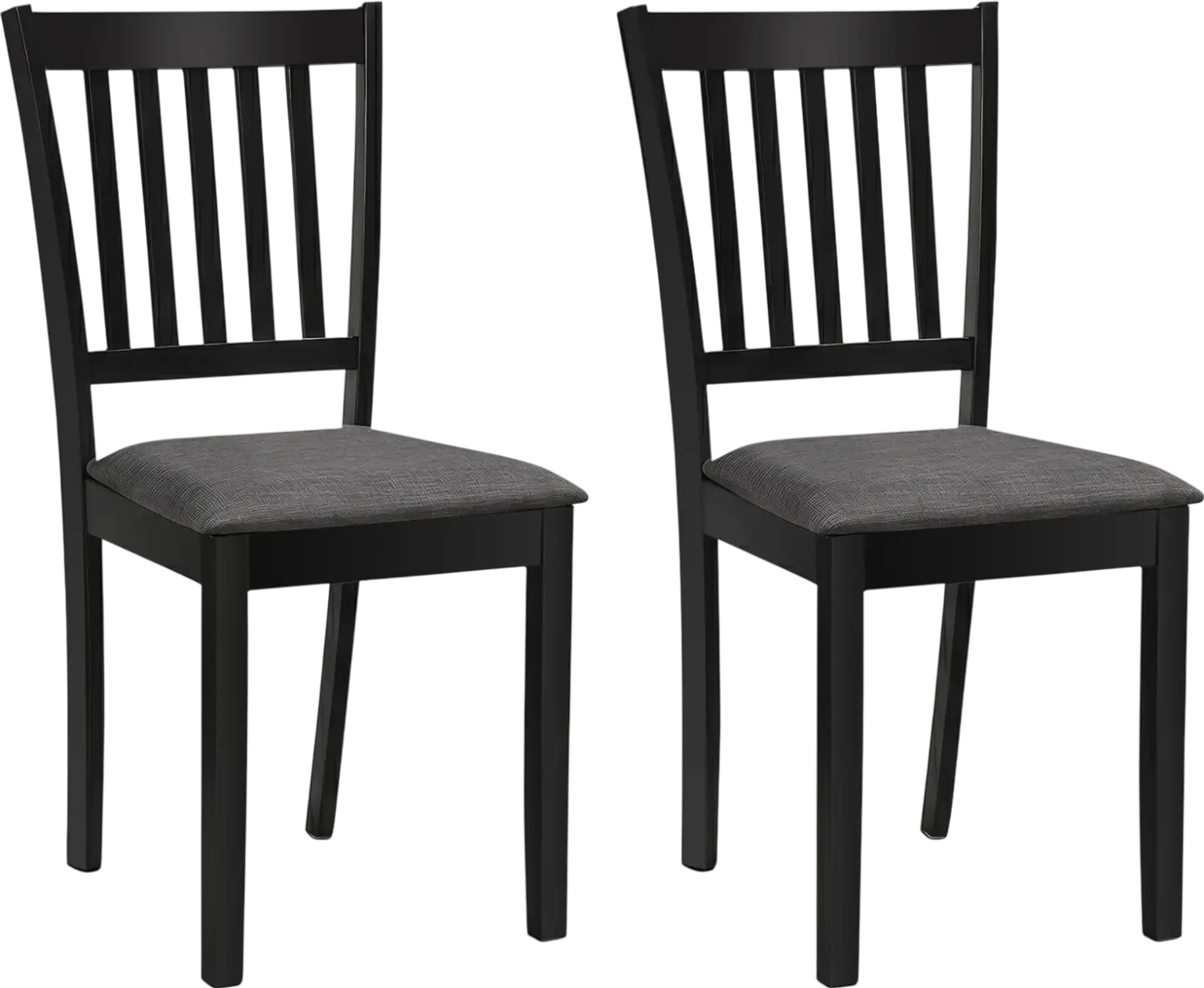Costway Set of 2 Upholstered Wooden Dining Chairs Rubber Wood Frame 32672426 New