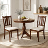 Set of 2 Wooden Dining Chair with Hollow Back and Soft-padded Cushion-Walnut - Gallery View 1 of 7