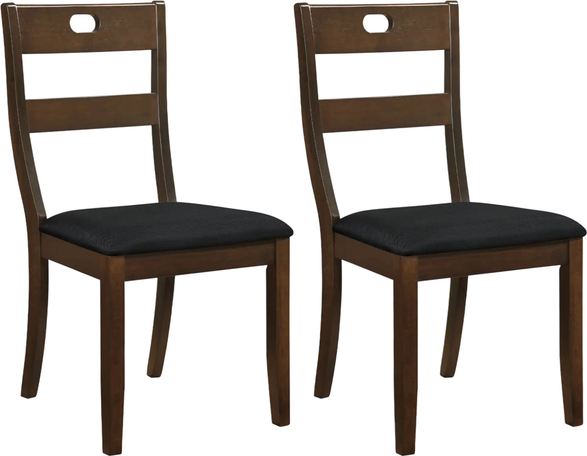 Costway Set of 2 Wooden Dining Chairs Padded Seats Rubber Wood Frame 51224017 New