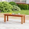 Solid wood plant stand with a brown finish, ideal for displaying potted plants on patios or balconies.