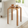 Set of 4 18 Inch Stackable Bentwood Dining Chairs with Round Top-Walnut - Gallery View 1 of 10