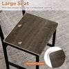 Large 16" x 16" seat of a dining chair with simulated wood grain and rounded corners for comfortable dining.