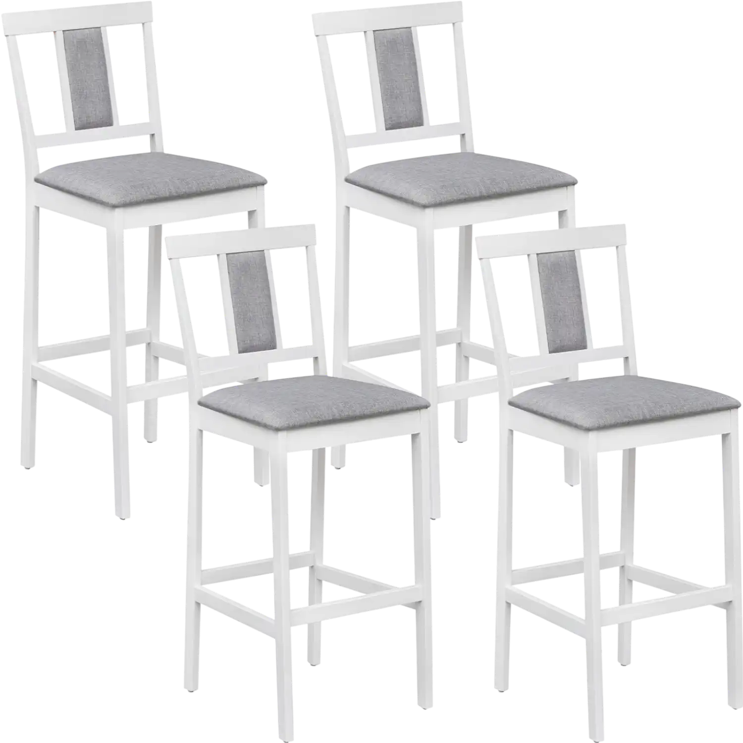 Costway Set of 4 Upholstered 29.5