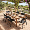 Set of 6 Foldable Plastic Chairs with Ergonomic Backrest-Black - Gallery View 1 of 9